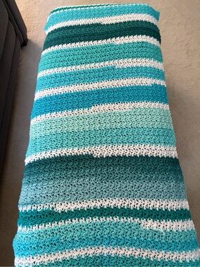 Hand Crocheted Rectangular Prayer Shawl